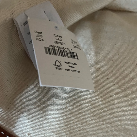 J. Crew Mini Montauk Crossbody Tote in Tan leather NWT - Picture 10 of 12